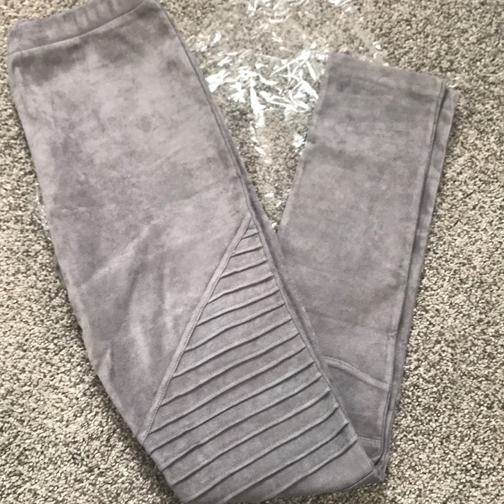 Grey Moto Leggings